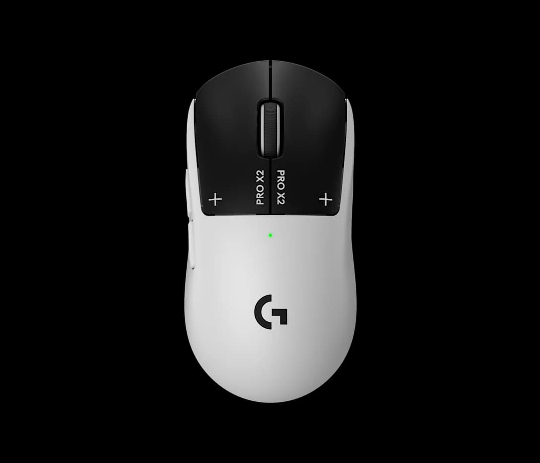 Top view of the white and black PRO X2 SUPERSTRIKE